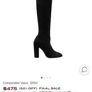 Stuart Weitzman over-knee Black heeled boots